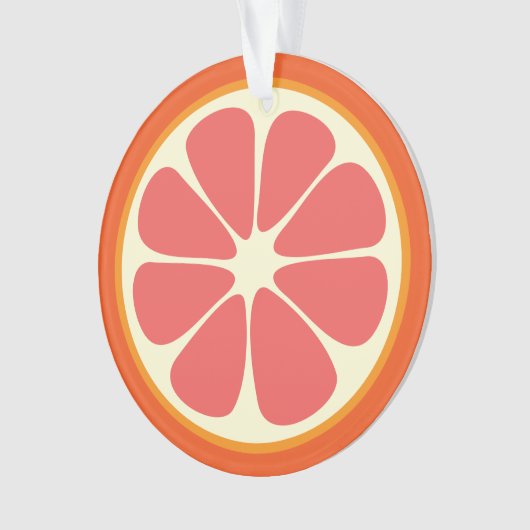 Ruby Red Grapefruit Juicy Sweet Citrus Fruit Slice (devant)