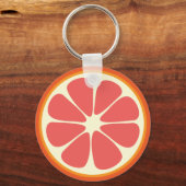 Ruby Red Grapefruit Juicy Sweet Citrus Fruit Slice Sleutelhanger (Voorkant)