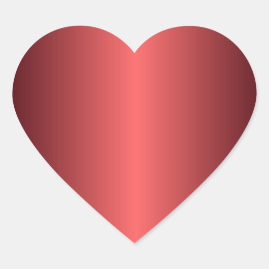 Ruby Red Heart Sticker (Voorkant)