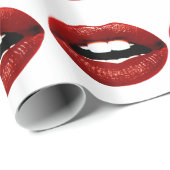 Ruby Red Lips Cadeaupapier (Rol Hoek)