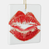 **RUBY RED LIPS KISS** KERAMISCH ORNAMENT (Rechts)
