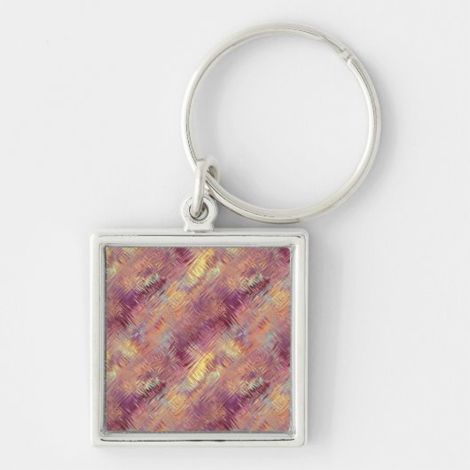 Ruby Red Liquid Pattern Sleutelhanger (Voorkant)