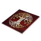 Ruby Red Medieval Witchcraft Ritual Alter Offing Tegeltje (Zijkant)