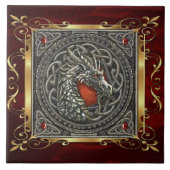 Ruby Red Medieval Witchcraft Ritual Alter Offing Tegeltje (Voorkant)