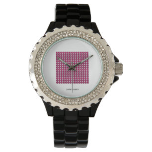 Ruby Red Motif Horloge