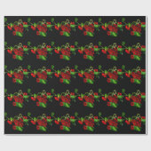 Ruby Red Nasturtium Cadeaupapier (Vlak)