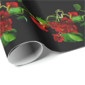 Ruby Red Nasturtium Cadeaupapier (Rol Hoek)