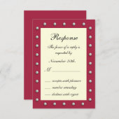 Ruby Red, Off White en Pearls RSVP (Voorkant / Achterkant)