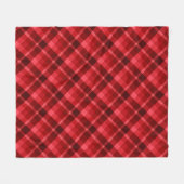 ruby Red Pset Print Medium Fleece Blanket Deken (Voorkant (Horizontaal))
