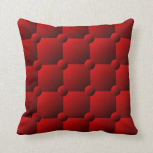 Ruby red quilt patroon werpen kussen