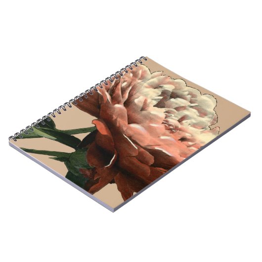 Ruby Red Rose with White Accents Notitieboek (Linkerzijde)