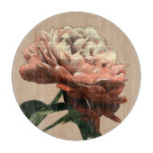 Ruby Red Rose with White Accents Snijplank (Voorkant)