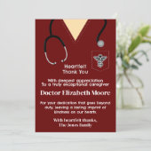 Ruby Red Scrubs Dank je kaart (Staand voorkant)