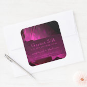 Ruby Red Silk Elegant Moderne Étiquette de produit (Enveloppe)