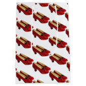 Ruby Red Slippers Schoenen Medium Gift Bag Cadeauzakje (Achterkant)