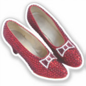 Ruby Red Slippers Schoenen Wicked Vinyl Sticker! Sticker (Voorkant)