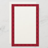 Ruby Red Snowflake Pattern Briefpapier (Voorkant / Achterkant)