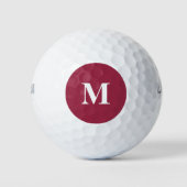 Ruby Red Solid Color Golfballen (Voorkant)