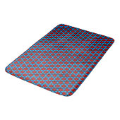Ruby red sterren op turquoise Bath Mat (Gekanteld)