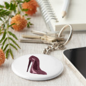 Ruby Red Stiletto Shoe Sleutelhanger (Zijkant)