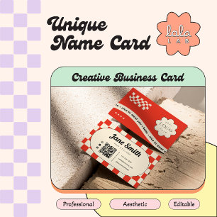 Ruby Red Super Editable Carte de visite pour Studi