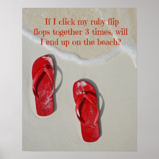 Ruby Red Teenslippers Poster (Voorkant)