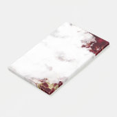 Ruby Red Watercolor Geode Post-it Notes (Incliné)