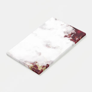 Ruby Red Watercolor Geode Post-it Notes