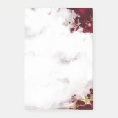 Ruby Red Watercolor Geode Post-it Notes (Devant)
