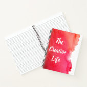 Ruby red waterverf de creatieve levensnotering notitieboek (Binnen)