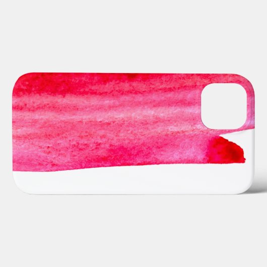 Ruby red waterverf swish Case-Mate iPhone case (Achterkant (horizontaal))