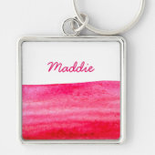 Ruby red waterverf swish sleutelhanger (Voorkant)