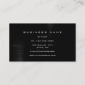 Ruby Red Wine Metallic Black Sommelier Stylist Visitekaartje (Achterkant)