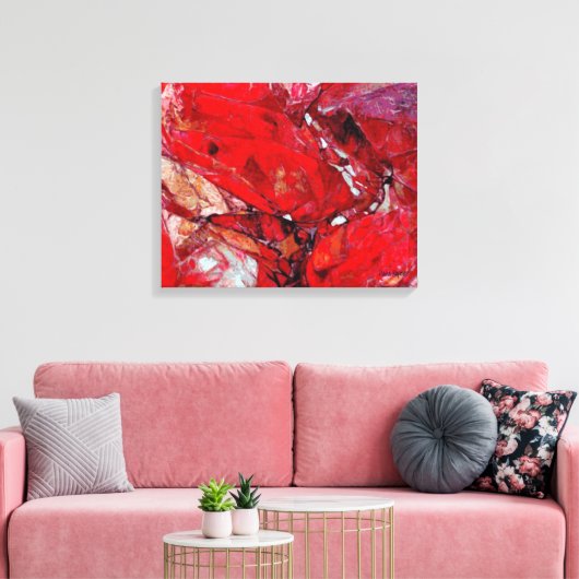 Ruby Rocks Canvas Afdruk (Insitu (Woonkamer))