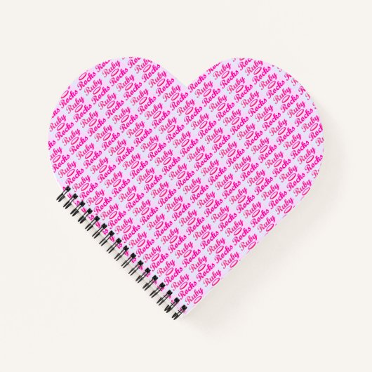 Ruby Rocks-ontwerp SWEET PINK Notitieboek (Voorkant)