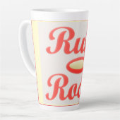 RUBY ROCKS ROUGE ET CRÈME CAFÉ MUG GRAND TAS (Angle gauche)