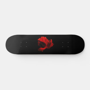 Ruby Rode Siamese Vechtvissen Skateboard
