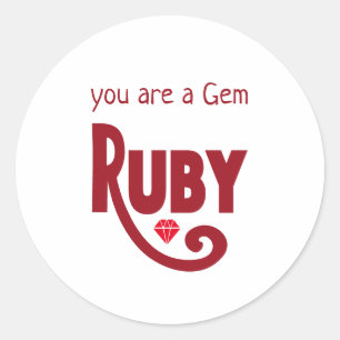 Ruby Ronde Sticker