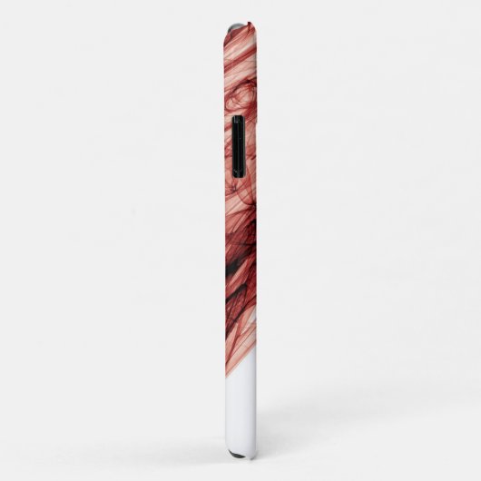 Ruby rook rood wit elegant gepersonaliseerd Case-Mate iPhone case (Achterkant/rechts)