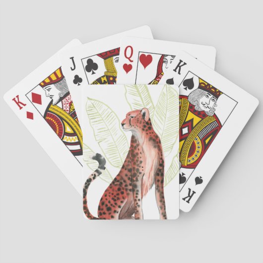 Ruby Runner Leopard Pokerkaarten (Achterkant)