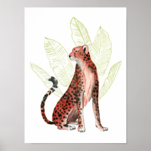Ruby Runner Leopard Poster