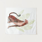 Ruby Runner Leopard Wandkleed (Voorkant (horizontaal))