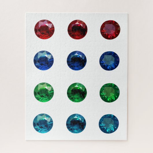 Ruby Sapphire Emerald Topaz Puzzle (Vertical)