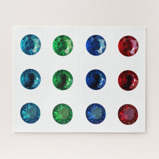 Ruby Sapphire Emerald Topaz Puzzle (Horizontal)