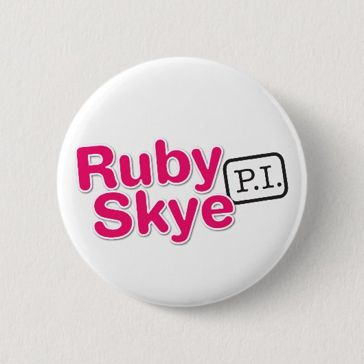 Ruby Skye P.I. Buttonnen (wit) Ronde Button 5,7 Cm (Voorkant)