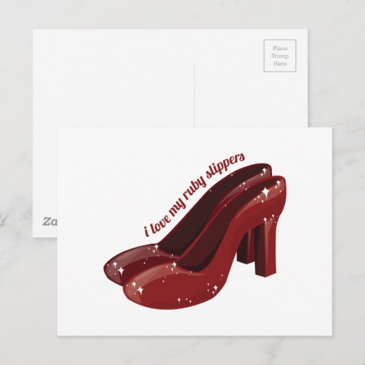 Ruby Slippers Briefkaart (Voorkant / Achterkant)