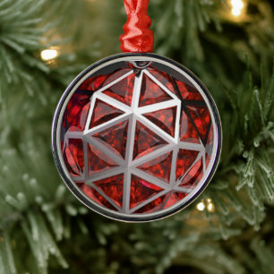 Ruby Sphere Metalen Ornament