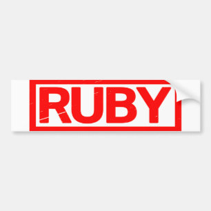 Ruby Stamp Bumpersticker