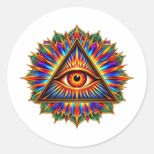 Ruby Sun Eye Sticker (Voorkant)