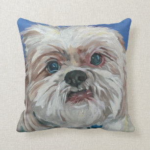 Ruby the Shih Tzu Portrait Pillow Kussen